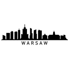 Canvas Print - Warsaw skyline