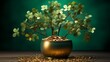 money tree or  coin tree symbol for Chinese lucky plant illustration