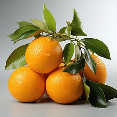 Wall Mural - tangerines on a branch