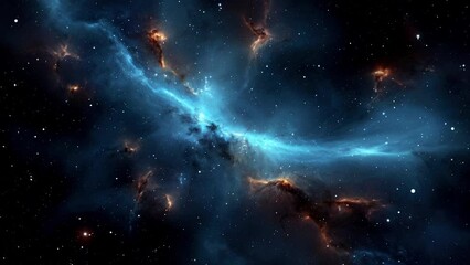 Wall Mural - Space nebula, created with some elements made with generative AI