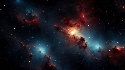 Wall Mural - Galaxy in space, created with some elements made with generative AI