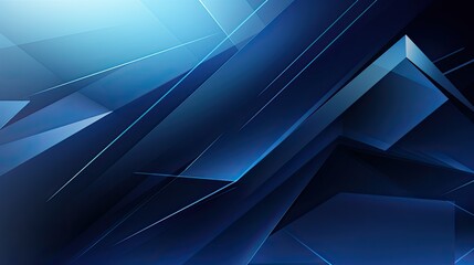 Wall Mural - Abstract symmetrical blue gradient background. Geometrical wallpaper concept.