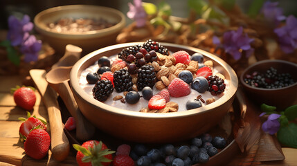 Poster - berries in a bowl