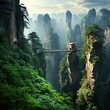Zhangjiajie National Forest Park: China A model for the suspended mountains of 