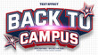 © Jamaludinyusup - Editable Back to Campus Text Effect Template