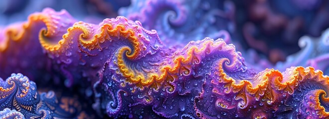 Wall Mural - fractals pattern computer graphics, generative ai