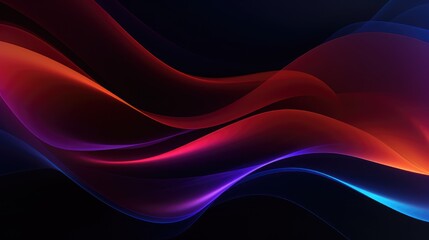Wall Mural - abstract dark background with different colors generative ai