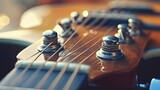 Close Up Acoustic Guitar