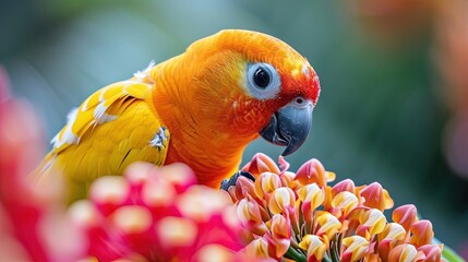 Canvas Print - close up of a parrot