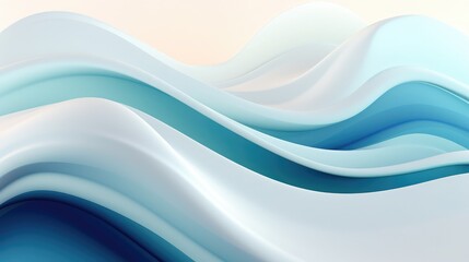 Wall Mural - abstract flowing waves wallpaper design