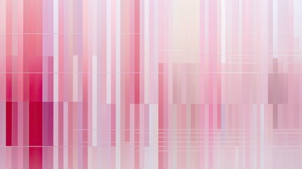 Wall Mural - A minimalist grid of intersecting vertical and horizontal lines in shades of pink