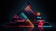 © Gefo - Geometric elements with a neon color scheme