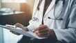 © Tahir AI - Highlight the doctor's respect for patient preferences as she customizes the health checklist based on individual needs and priorities