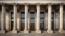 Historical Facade With Large Columns