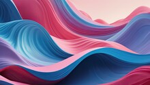 Colorful Wavy Background Design. Suitable For Banners, Posters, Flyers, Wallpapers And Others