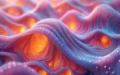 Wall Mural - A Mesmerizing 3D Abstract Multicolor Visualization.