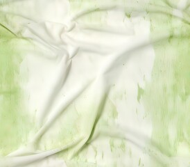 Poster - White and Light Green Acid Wash, Fabric Pattern, Seamless Pattern.