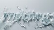 the creative and dynamic aspect of a melting text effect.