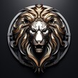 Metal lion symbol, good for 3D Printed Models. generative AI