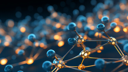 background with molecule