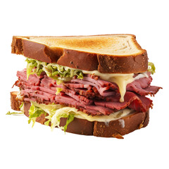 Wall Mural - Reuben Sandwich isolated on white 