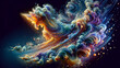 Galactic Brushstrokes: Painting the Cosmos with Liquid Light