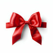 © Wazir Design - Red bow isolated on white background. 3D illustration.