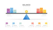 © Feelplus Creator - Infographic Scale diagram template for business. balance concept, presentation vector infographics.