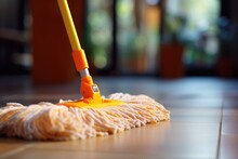 Closeup Of Mop For Cleaning.
