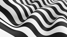 Black And White Stripes Wave Pattern  Texture