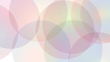 Abstract Background With Moving Lights, Circles With Soft Colors. Animated Illustration, Copy Space For Your Text