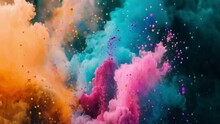 Colorful Dust Splash Video