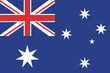 Australia flag national emblem graphic element illustration template design. Flag of Australia- vector illustration