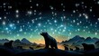 Celestial Bears: Unveil the magic as bear constellations come alive in the night sky, weaving mythical stories. Explore this enchanting scene