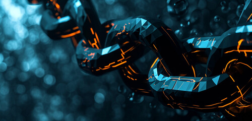 Digital blockchain links
