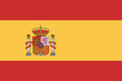 Spain flag national emblem graphic element illustration template design. Flag of Spain - vector illustration