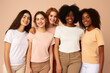© Lazylizard - Group of young multi ethnic youn women. Diversity and inclusivity concept