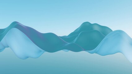 Fototapete - Vibrational waves of abstract forms representing the resonance achieved when aligning personal values and goals.