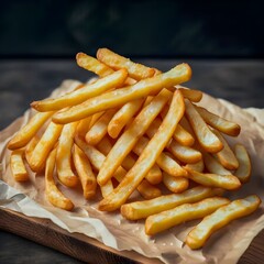 Sticker - french fries with ketchup