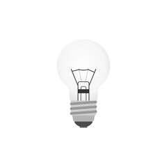 Wall Mural - Bulb icon isolated on transparent background