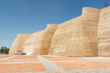 Wall Mural - Awesome fortress walls of the Ark of Bukhara, Uzbekistan