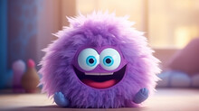 A Fluffy Purple Colored Monster