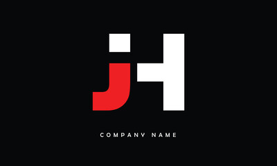 JH, HJ, J, H Abstract Letters Logo Monogram