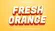 © Mulart Gallery - Editable text effect orange fruit mock up