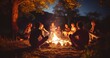 © Godam - The Warm Company of Friends United in Song Around a Bonfire