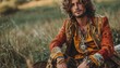 Explore bohemian-inspired fashion for men, featuring free-spirited and eclectic styles that embrace individuality, fashion man. style, AI generative