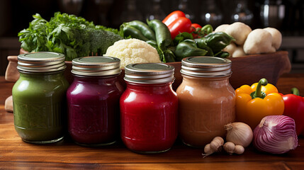 Poster - jars of vegetables