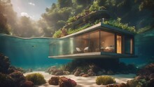 Home In Underwater Background Very Cool