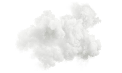Poster - Cumulus air clouds shapes cut out specials effect 3d rendering png file