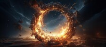 Galaxy Space Light Hole, Tunnel, Fire Explosion 4